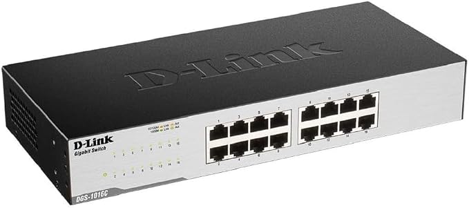 D-Link DGS-1016C 16-Port Gigabit Unmanaged Rackmount Switch